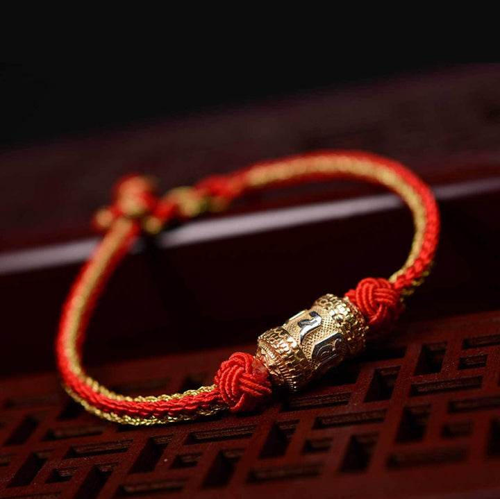 Tibetan Mantra Bracelet – Sacred Knot Jewelry for Luck, Protection & Positive Energy