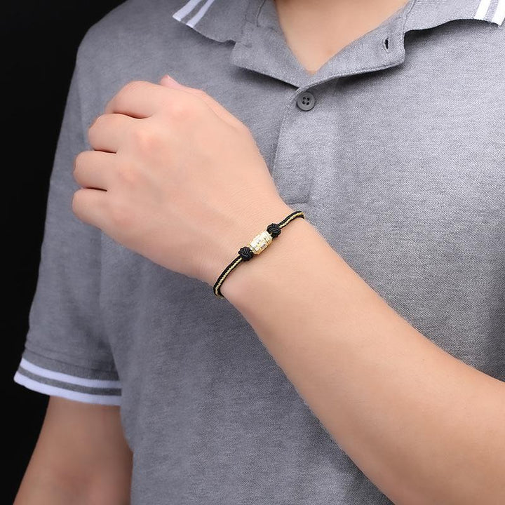 Tibetan Mantra Bracelet – Sacred Knot Jewelry for Luck, Protection & Positive Energy
