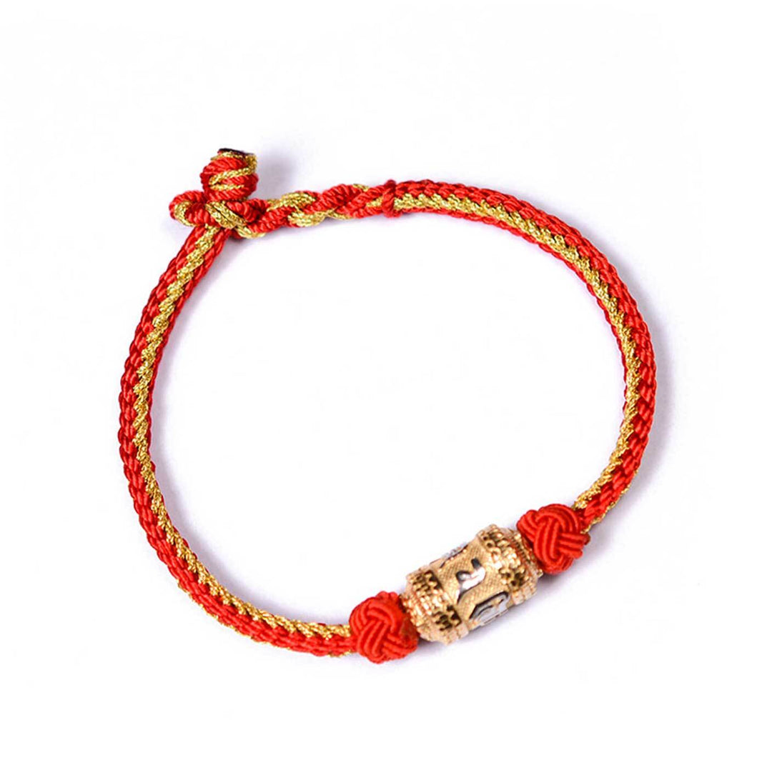 Tibetan Mantra Bracelet – Sacred Knot Jewelry for Luck, Protection & Positive Energy