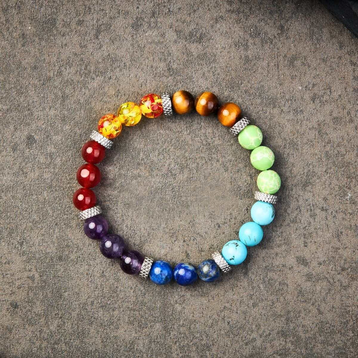 7 Chakra Stones Bracelet – Energy Healing Crystal Jewelry for Balance & Wellness