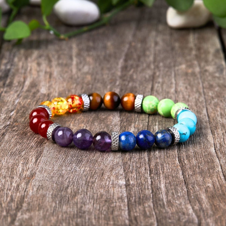 7 Chakra Stones Bracelet – Energy Healing Crystal Jewelry for Balance & Wellness