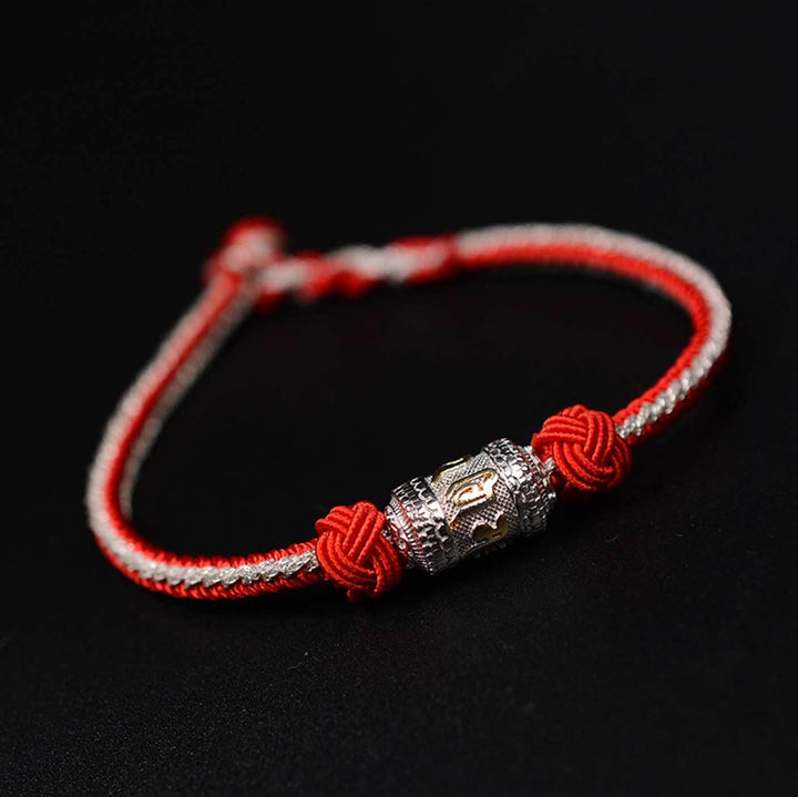 Tibetan Mantra Bracelet – Sacred Knot Jewelry for Luck, Protection & Positive Energy