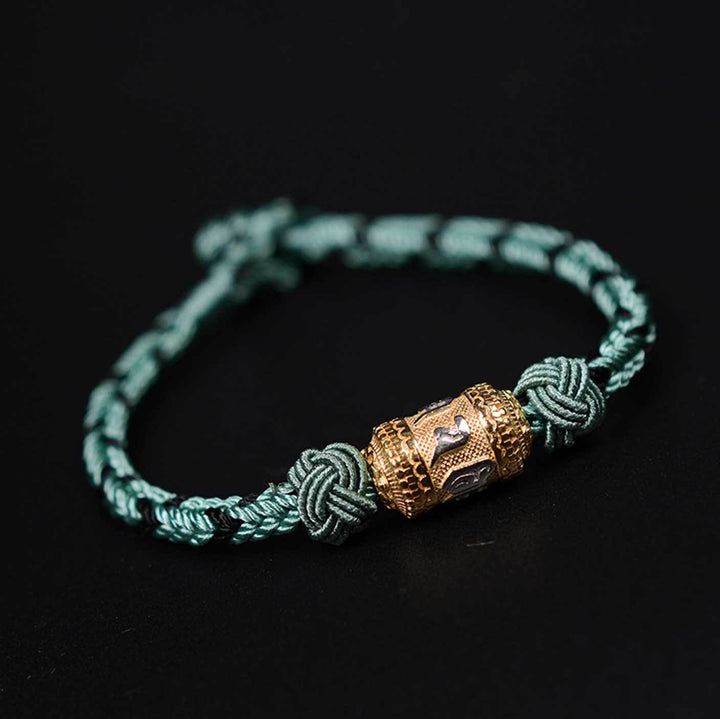 Tibetan Mantra Bracelet – Sacred Knot Jewelry for Luck, Protection & Positive Energy