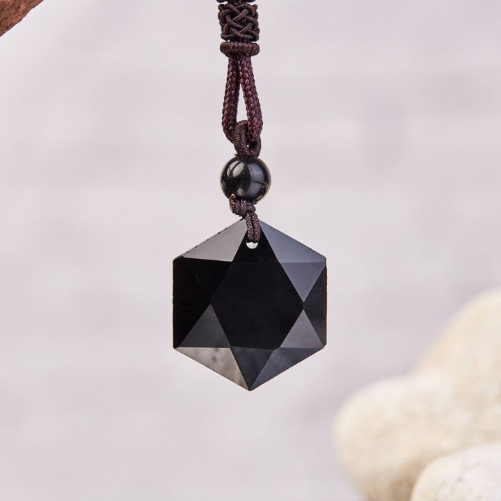 Black Obsidian Talisman – Necklace for Protection & Energy Clearing
