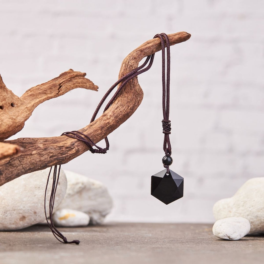 Black Obsidian Talisman – Necklace for Protection & Energy Clearing