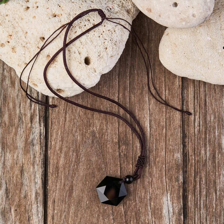 Black Obsidian Talisman – Necklace for Protection & Energy Clearing