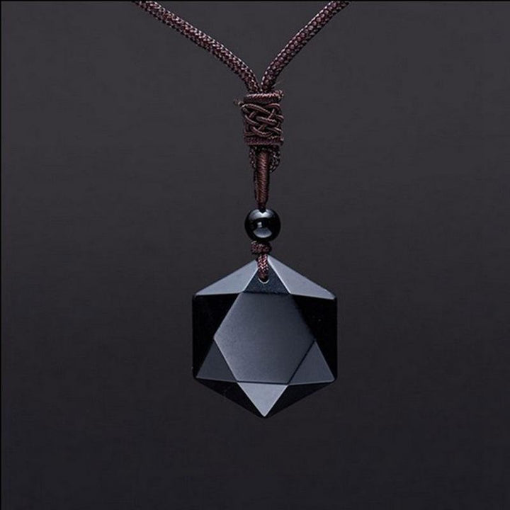 Black Obsidian Talisman – Necklace for Protection & Energy Clearing
