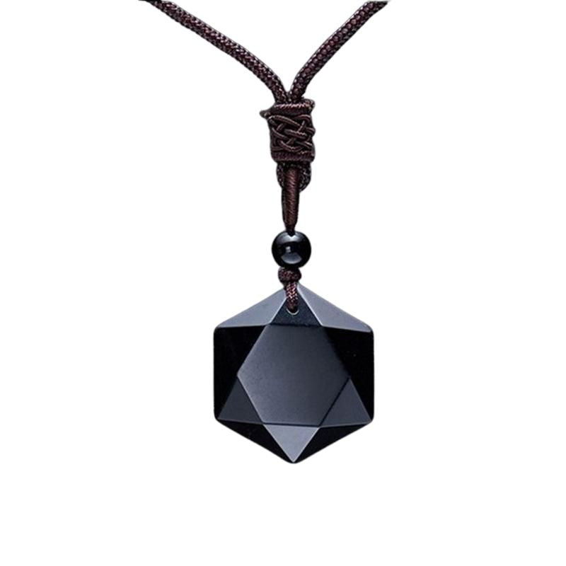 Black Obsidian Talisman – Necklace for Protection & Energy Clearing