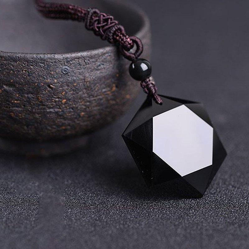 Black Obsidian Talisman – Necklace for Protection & Energy Clearing