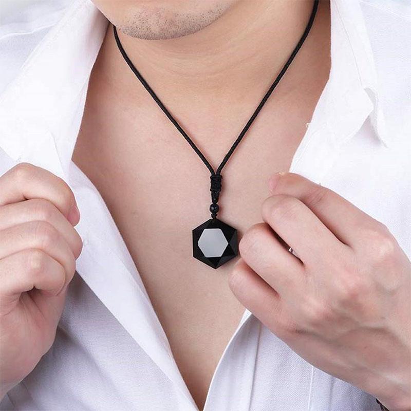 Black Obsidian Talisman – Necklace for Protection & Energy Clearing