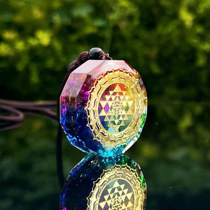 Chakra Orgonite Necklace – Full-Spectrum Energy Balance & EMF Shield