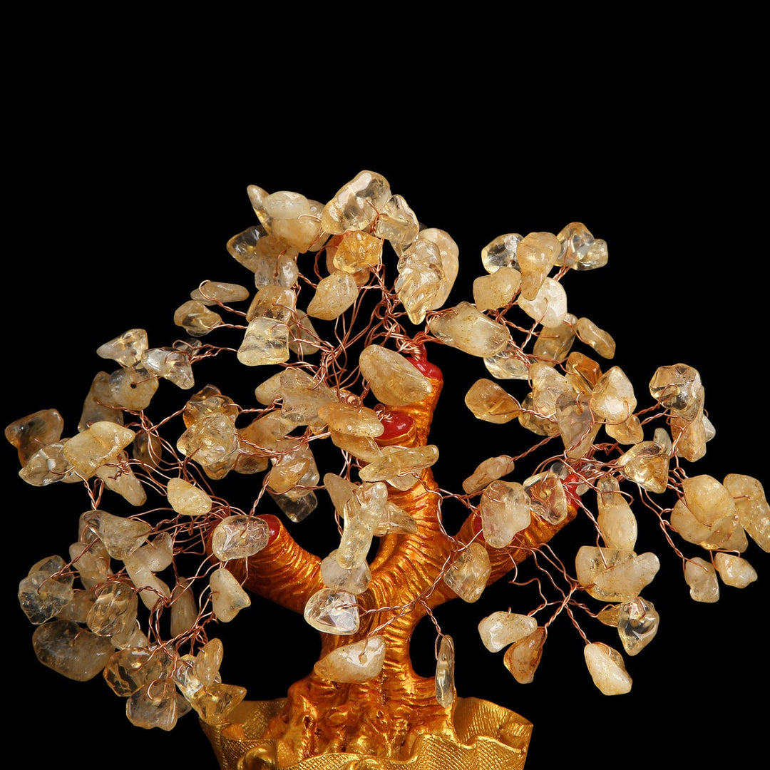 Citrine Money Tree for Prosperity -  Feng Shui Gemstone Ornament