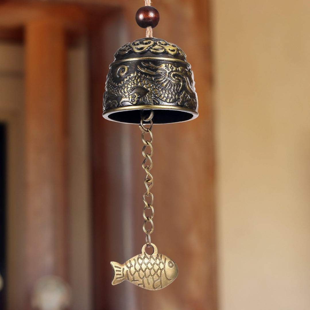 Feng Shui Dragon Wind Chimes – Vintage Good Luck Blessing Bells