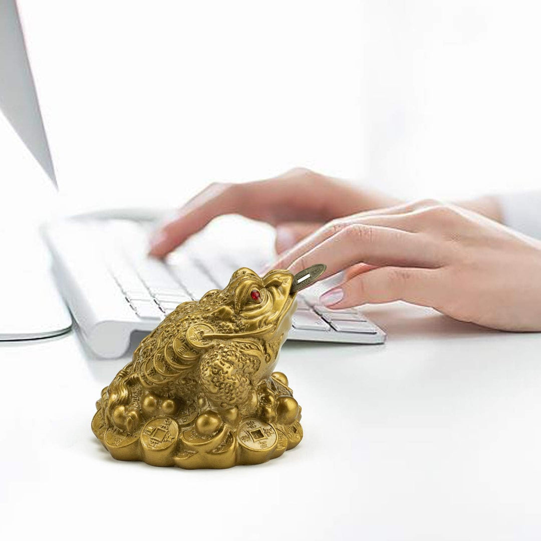 Feng Shui Money Frog – Lucky Wealth Toad Figurine for Prosperity & Protection
