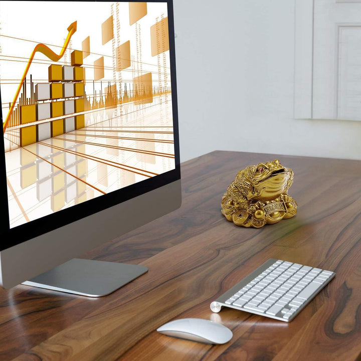 Feng Shui Money Frog – Lucky Wealth Toad Figurine for Prosperity & Protection