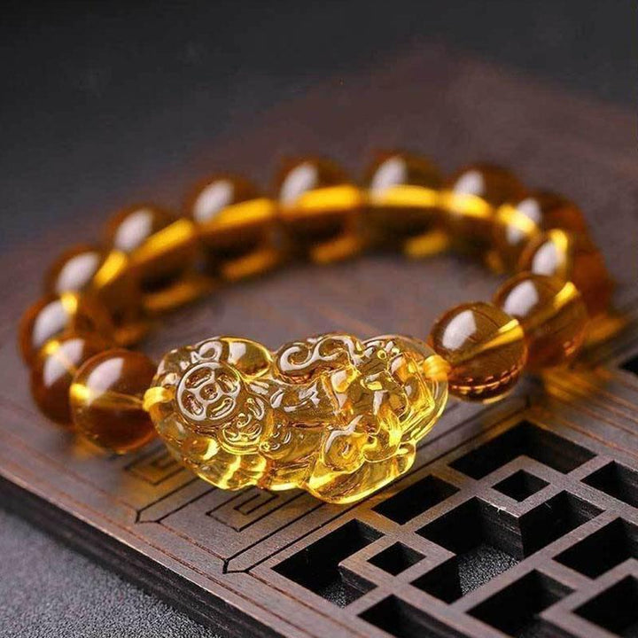 Citrine Pixiu Bracelet – Attract Wealth & Manifest Success