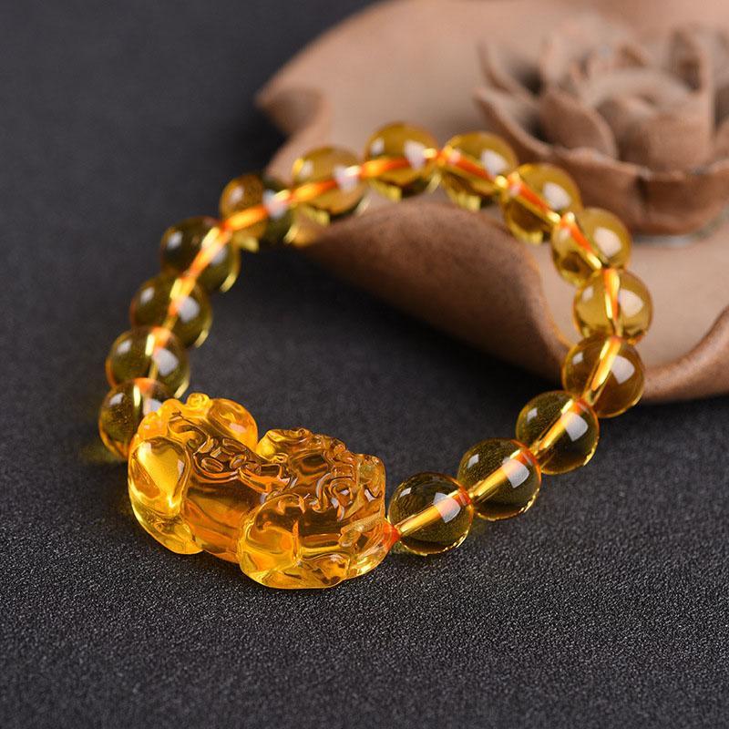 Citrine Pixiu Bracelet – Attract Wealth & Manifest Success
