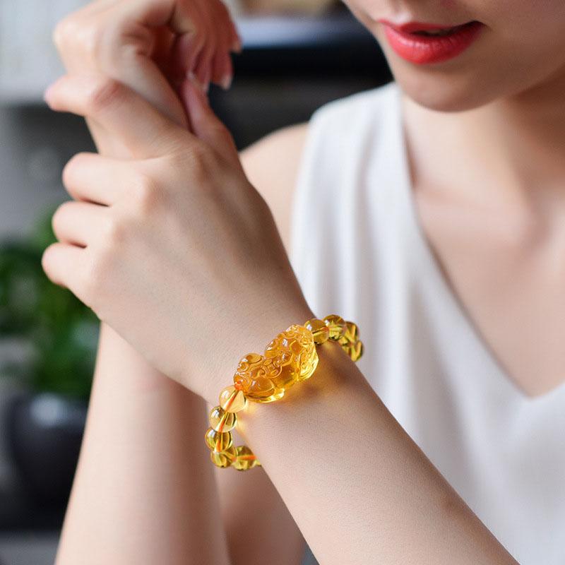 Citrine Pixiu Bracelet – Attract Wealth & Manifest Success