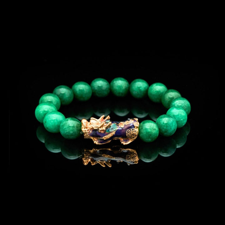 Green Jade Pixiu Abundance Protection Bracelet – Attract & Safeguard Wealth Energy