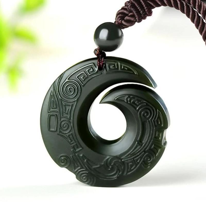 Hetian Jade Pendant Manifesting Necklace – Amplify Your Intentions into Reality