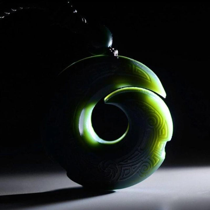Hetian Jade Pendant Manifesting Necklace – Amplify Your Intentions into Reality