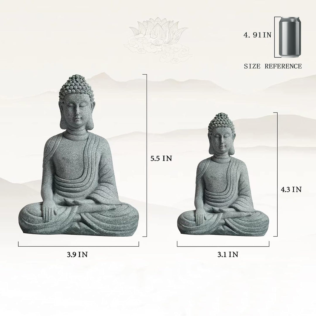 Little Buddha Stone Statue – Meditation Decor for Peace & Mindfulness