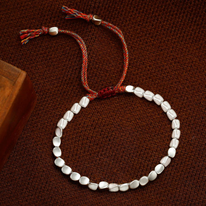 Tibetan Copper Beads Bracelet – Handmade Spiritual Jewelry for Healing, Strength & Protection