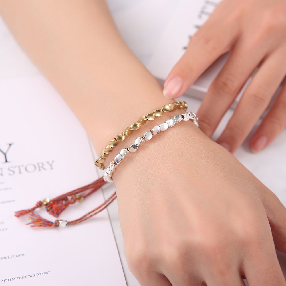 Tibetan Copper Beads Bracelet – Handmade Spiritual Jewelry for Healing, Strength & Protection