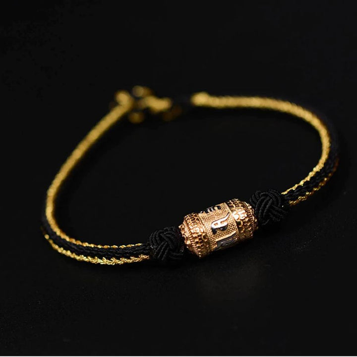 Tibetan Mantra Bracelet – Sacred Knot Jewelry for Luck, Protection & Positive Energy