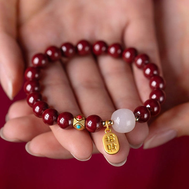 Red Cinnabar Good Fortune Bracelet – Manifest Abundance & Auspicious Energy