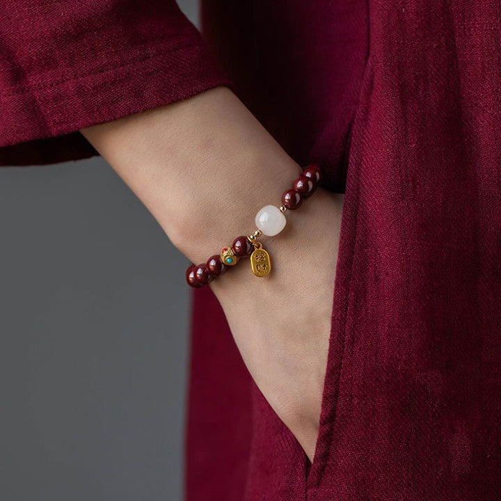 Red Cinnabar Good Fortune Bracelet – Manifest Abundance & Auspicious Energy