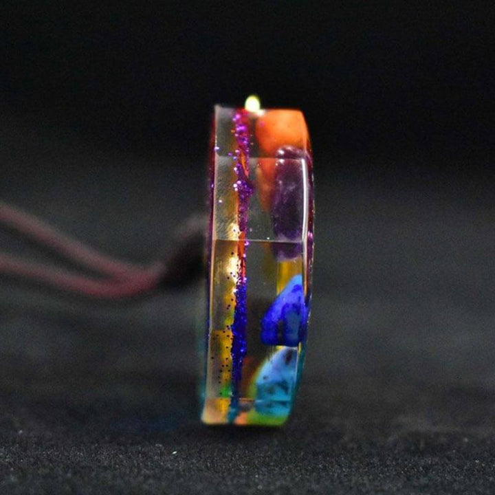 Chakra Orgonite Necklace – Full-Spectrum Energy Balance & EMF Shield