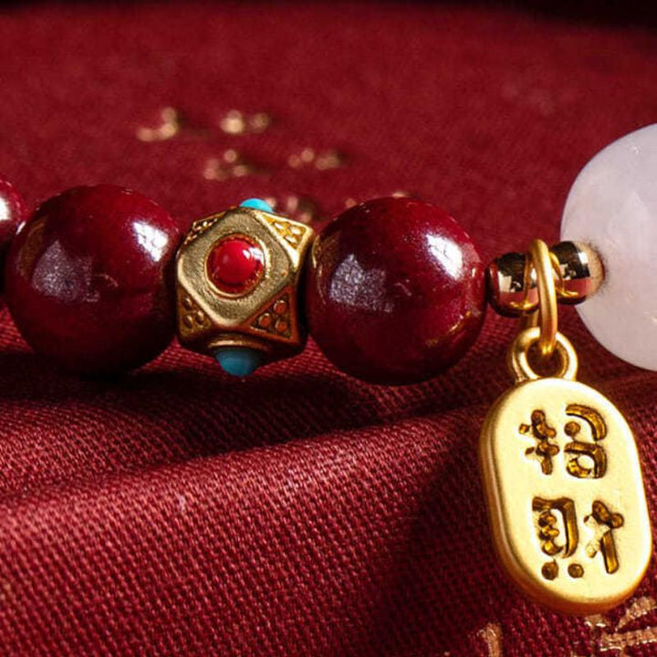 Red Cinnabar Good Fortune Bracelet – Manifest Abundance & Auspicious Energy