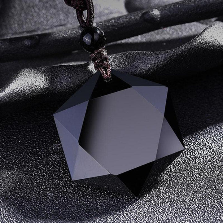 Black Obsidian Talisman – Necklace for Protection & Energy Clearing