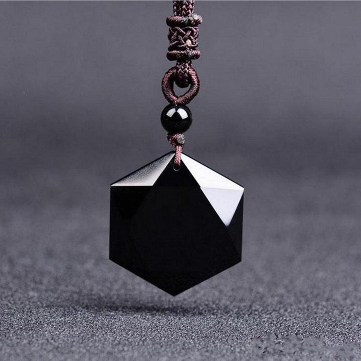 Black Obsidian Talisman – Necklace for Protection & Energy Clearing