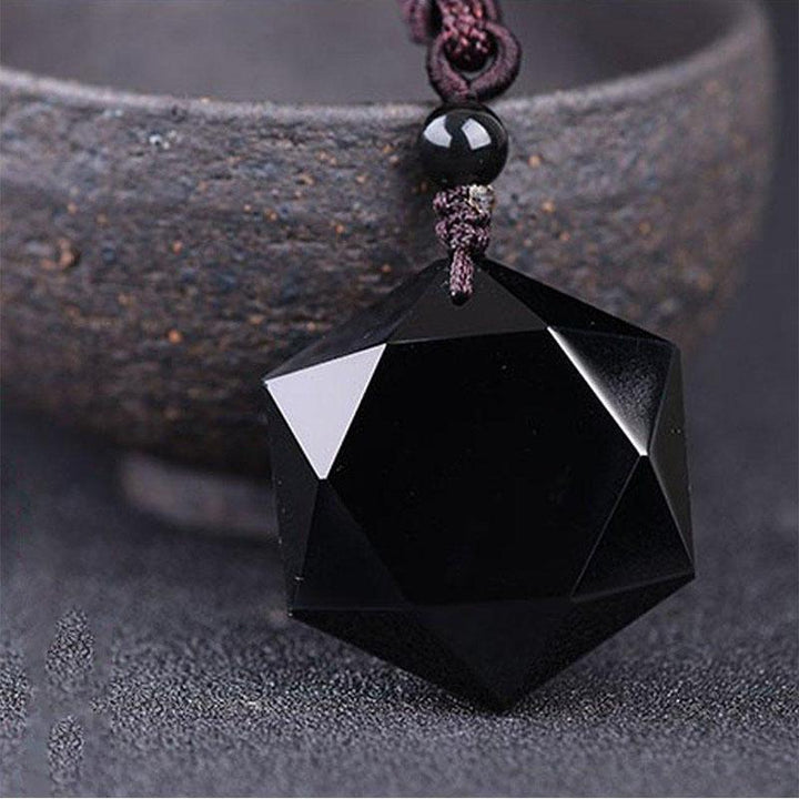 Black Obsidian Talisman – Necklace for Protection & Energy Clearing